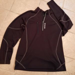 Polaris black 1/4 zip knit pullover M Minnesota Wild hockey